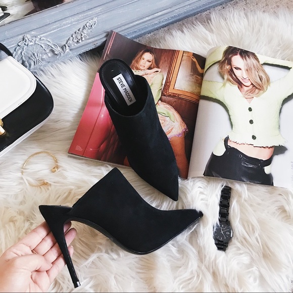 Steve Madden Shoes - Steve Madden Darlene Suede Mules Heels 8.5 NEW